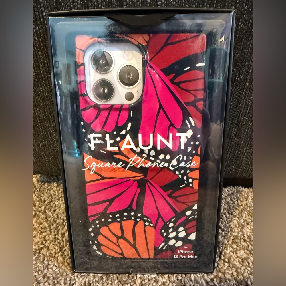 Flaunt iPhone 13 Pro Max Case - Bold Pink and Orange Design
